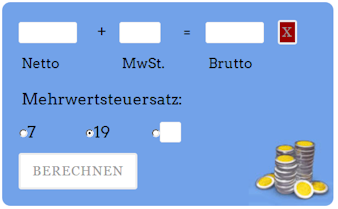 Mwst Rechner 7 Oder 19 Mit Dem Mehrwertsteuerrechner Berechnen